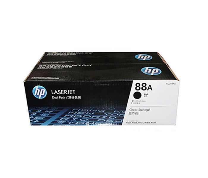 惠普HP CC388AD原裝雙支黑色激光打印機硒鼓